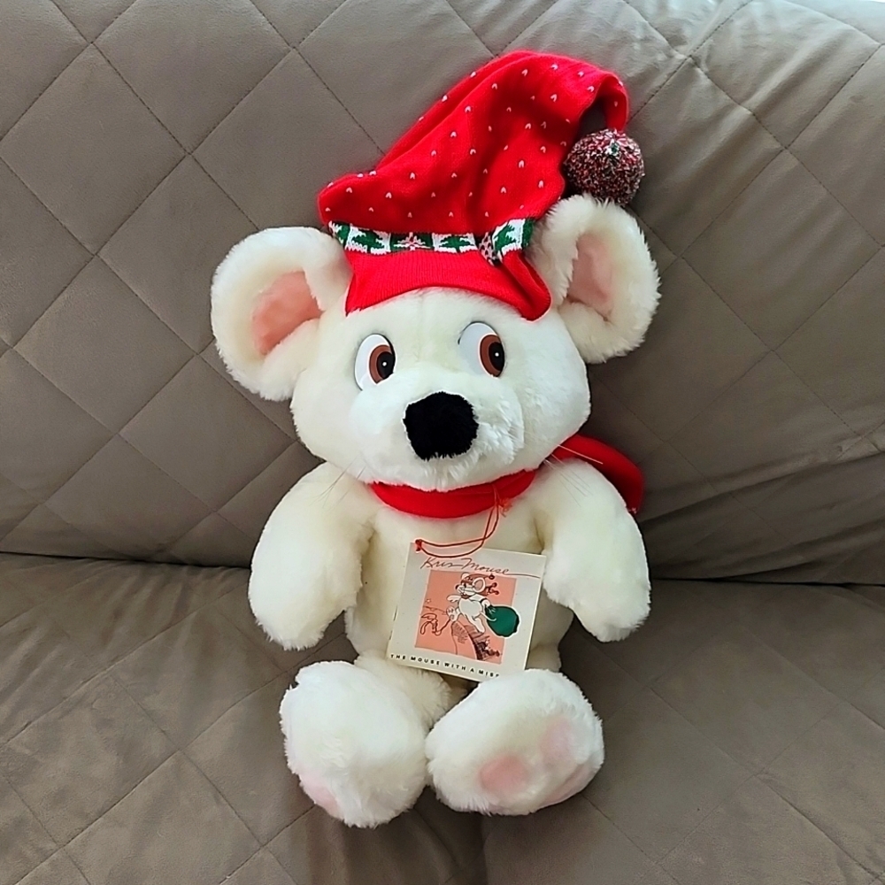 Vintage 1988 Crowleys Kris Mouse Wit A Mission plush stuffed animal commonwealth